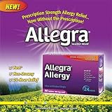 Allegra 180mg 24 Hour Allergy Relief 2 Bottles, 45 Count Each (Total 90 ct)