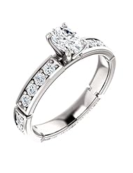 10K White Gold Oval Cut Diamond Ring -- LIFETIME WARRANTY