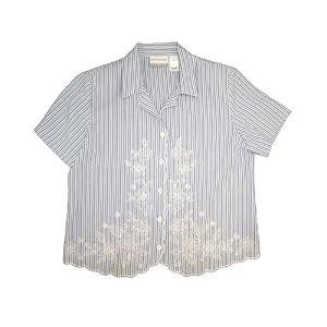 Buy Alfred Dunner Cape May Short Sleeve Stripe Blouse by Alfred Dunner