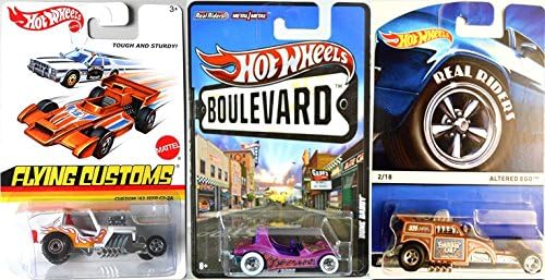 Hot Wheels Special Series Set Real Riders Altered Ego, Dune Daddy Buggy Show Rod &amp; Custom Jeep '42 CJ-2A Buggy Flying Customs, HW Boulevard 2015