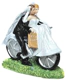 Figur Zierfigur Tortenfigur Brautpaar FAHRRAD Hochzeit modern
