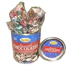 Bartons Assorted Christmas Holiday Gift Tin with Assorted Chocolates and Toffees