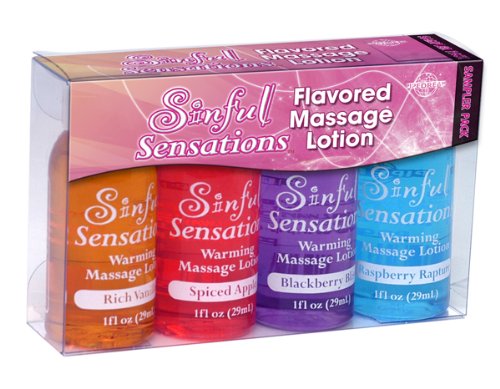 Pipedream Products - Inc. Sinful Sensations Flavored Massage Lotion Sampler 4 Pack