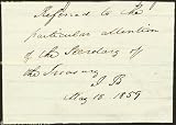 JAMES BUCHANAN - AUTOGRAPH ENDORSEMENT SIGNED - DOCUMENT 16872