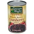 Grown Right Organic Whole Cranberry Sauce, 14-Ounce Can (Pack of 6)