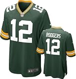 Aaron Rodgers Jersey Home Green Game Replica #12