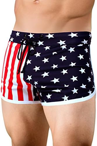 Men's American Flag Retro Running Short