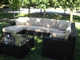 Rattan/wicker 8pcs Sectional Sofa Set