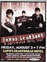 Jonas Brothers Concert Flyer Poster Providence Lupos