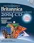 Encyclopedia Britannica 2004 Ultimate Reference Suite