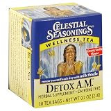 Celestial Seasonings Wellness Tea Detox AM, Tea Bags, 0.7-Ounce 10-Count Boxes (Pack of 10)