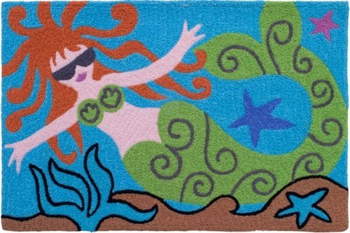 Molly Mermaid Goddess of the Sea Jellybean Accent Area Rug