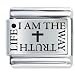 I Am The Way Cross Religious Italian Charms Bracelet Link