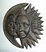 Unique Iron Sun Moon Wall Plaque Celestial Wall Decor