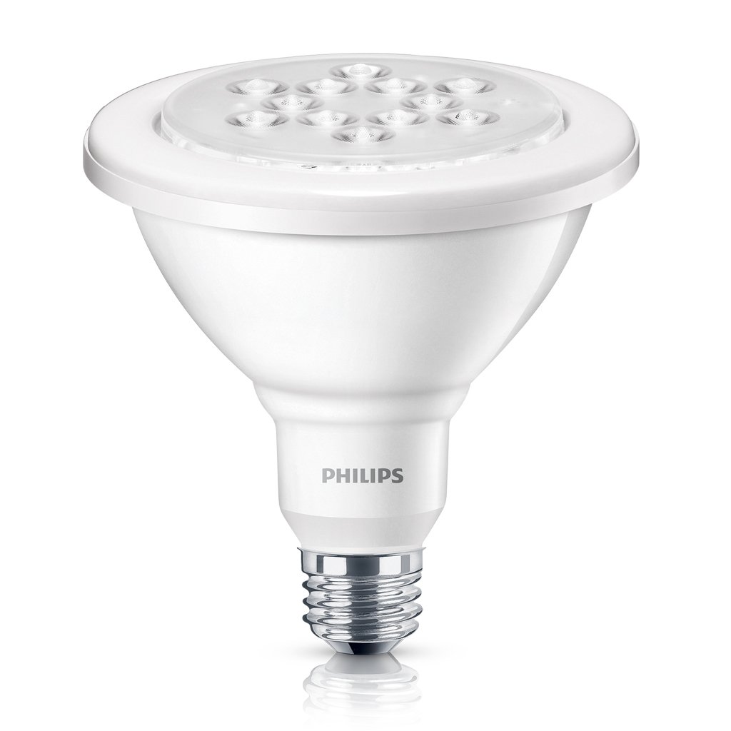 Philips 435016 15watt Indoor/Outdoor PAR38 Dimmable LED Light Bulb, Daylight