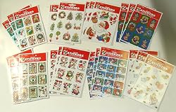 Club Pack of 702 Fun Holiday Christmas Stickers