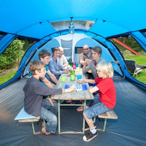 Skandika Torino 6 Tente de camping tunnel familiale pour 6 personnes 540 x 430 cm