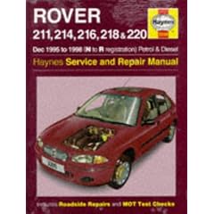 Rover 200 Series (95-98) Service and Repair Manual (Haynes Service and Repair Manuals)