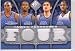 2009-10 SP Game Used Fabric Foursome #F4WKWW D.J. White / Kyle Weaver / Russell Westbrook / Nenad Krstic - Oklahoma City Thunder OKC (Piece of Authentic Jersey - Serial #d to 199) (Basketball Cards)
