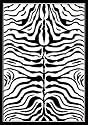 5X8 Contemporary Animal Print Modern Zebra Area Rug