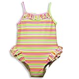Banana Cabana - Infant Girls One Piece Striped Swimsuit, Multi