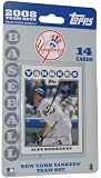 Topps MLB Baseball Cards 2008 New York Yankees 14 Card Team Set