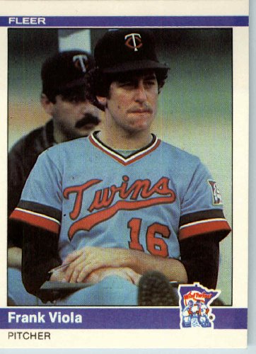 1984 Fleer # 575 Frank Viola Minnesota Twins Baseball Card - Mint Condition - Shipped In A Protective Screwdown Display Case!