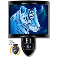 White Tiger - Night Light by Art Plates