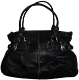 Women's Etienne Aigner Purse Handbag Cooper Collection Bleck Leather