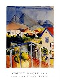 St. Germain Bei Tunis Fine Art Poster Print by Auguste Macke, 24x32