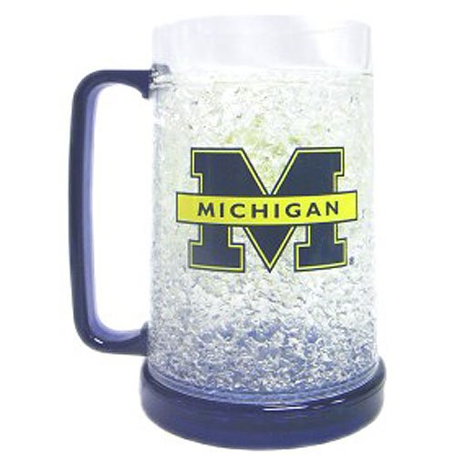 Michigan Wolverines NCAA Crystal Freezer Mug
