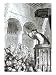 The Affray in the High Church, Edinburgh Giclee Poster Print by Felix Philippoteaux, ...