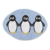 Review Creative Home Fashions  / Penguin Party Tufted Rug - Ice Blue (26