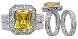 Gwendolyn's Citron Ring with Eternity Guard
