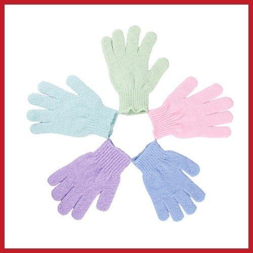 Newest Classic Bidplus 1pcs Bath Shower Exfoliating Soap Foam Gloves Massager Scrubber