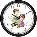 Boy and Girl Saying Havdalah Judaica Jewish Theme Wall Clock by WatchBuddy Timepieces (Hunter Green Frame)