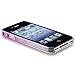 Insten Snap-on Case compatible with Apple iPhone 4 / 4S , Clear Hot Pink Waterdrop Ultra Thin