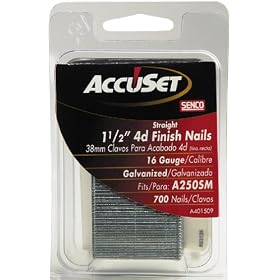 AccuSet A401509 1-1 2-Inch 16 Gauge Straight Finish Nail by AccuSet