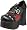 black pu/red plaid