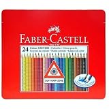 Eigenschaften Faber-Castell A.W.Vertrieb 112423 / Faber-Castel 112423 - Holzfarbstifte Dünngrip 24Stück in Metallbox