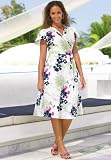 JL StudioTM Cotton Wrap Dress with Lace-Trim Chemise
