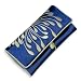 Embroidered Hyacinth Jewelry Roll, Large (Royal Blue)