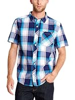 Seventy Seven Camisa Hombre Emb Text Logo (Turquesa)