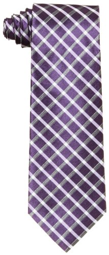 Calvin Klein Men's Steel Frost Check Neck Tie