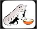 Mouse Pad with cat, whiskers, persian, pet, bowl