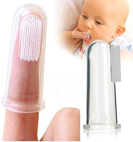 RJShop® 2 Pack of Premium High Quality Soft Silicone Finger Toothbrush Massager For Baby