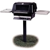 MHP Gas Grills WNK4 Propane Gas Grill W Stainless Grids On In-Ground Post