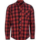 AMBIGUOUS Buff Mens Flannel Shirt - Red