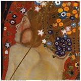 Water Serpents II, c.1907 (detail) Art Poster Print by Gustav Klimt, 10x10