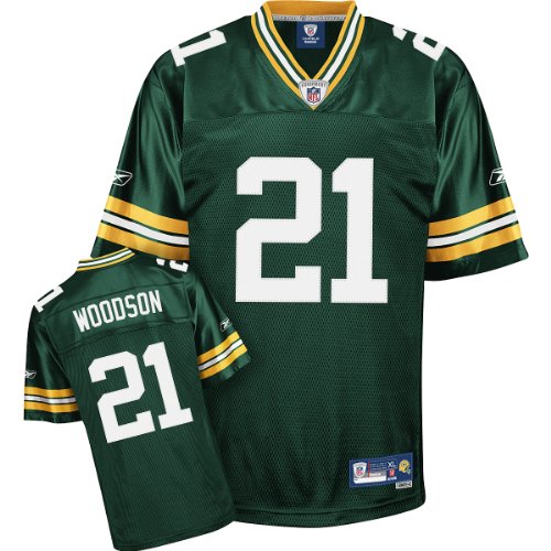 Reebok Green Bay Packers Charles Woodson Premier Jersey Large